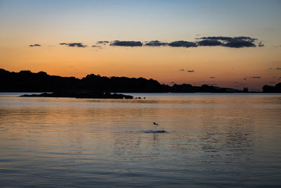 View of calm sea against the sky