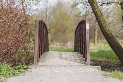 Footbridge at park