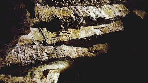 Full frame shot of rock in cave