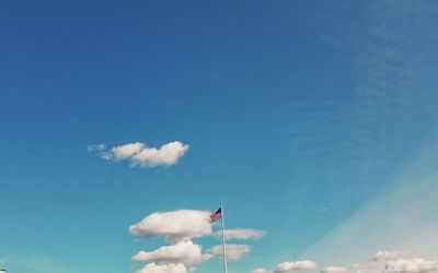 Low angle view of blue sky