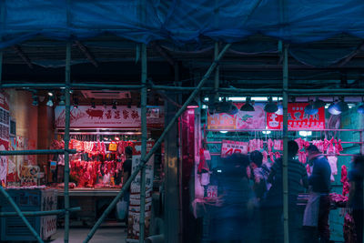 People in market