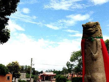 Low angle view of built structure against the sky