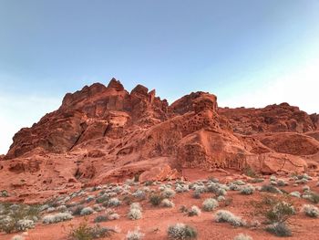 Rock formations in a desert