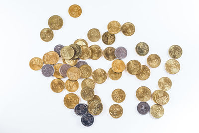 Close-up of coins