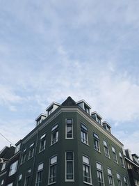 Low angle view of building against sky