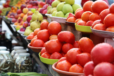 Fruits and vegetables selling on local farm market, eco, juicy products. shopping organic products. 