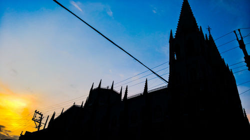 Low angle view of buildings against sky