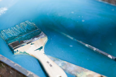 Close-up of blue water