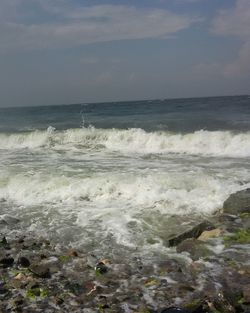 Scenic view of sea against sky