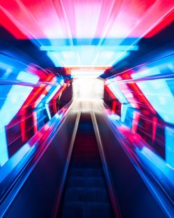 View of escalator