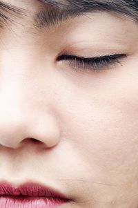 Close-up portrait of a woman