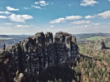 Panoramic shot of sea against sky