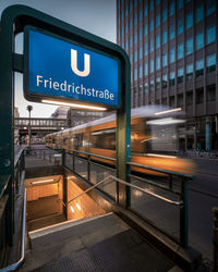 Close-up of railroad station platform. berlin friedrichstraße.