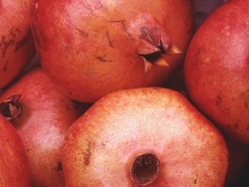 Full frame shot of pomegranates