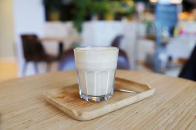 Close-up of drink on table