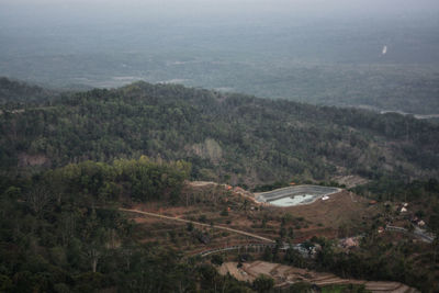 High angle view of landscape