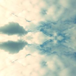 Low angle view of clouds in sky