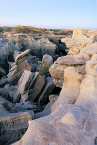 Rock formations against sky