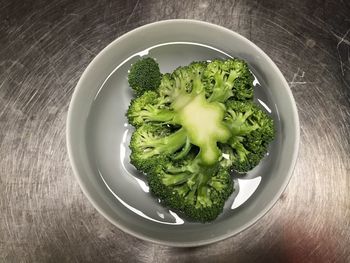 Directly above shot of food in plate