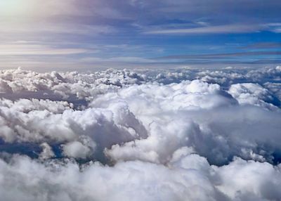 Aerial view of cloudscape against sky