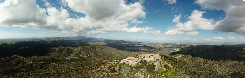 Panoramic view of townscape against sky