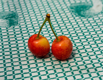 Close-up of fruits on table