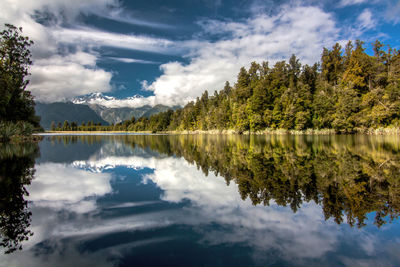 Lake matheson, south island, new zealand.