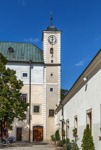 Cerveny kamen castle is a 13th-century castle in southwestern slovakia. clock tower