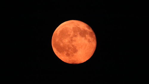 Close-up of moon against black background