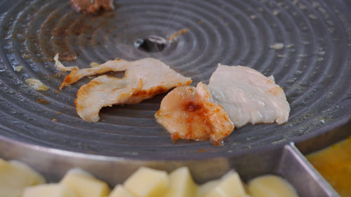 Close-up of fish in plate