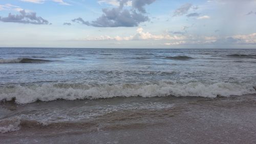 Scenic view of sea against sky