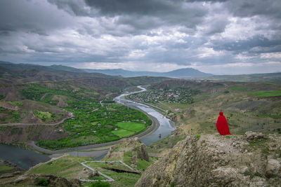 Scenic view of landscape against sky