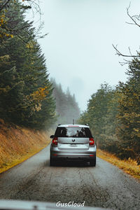 Car on road against sky