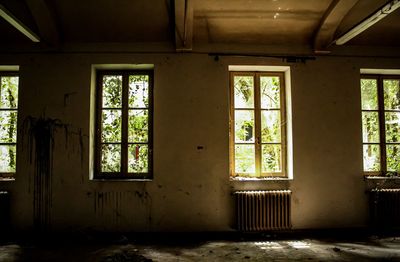 Interior of abandoned house