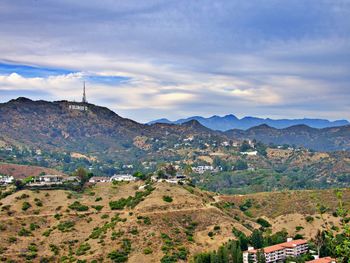 View over hollywood hills