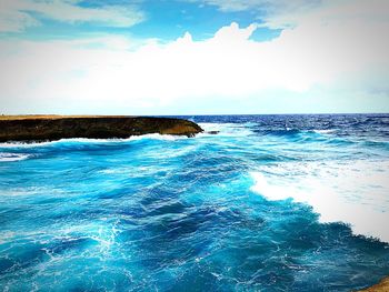 Scenic view of sea against sky