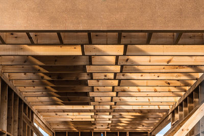 Low angle view of steps in building