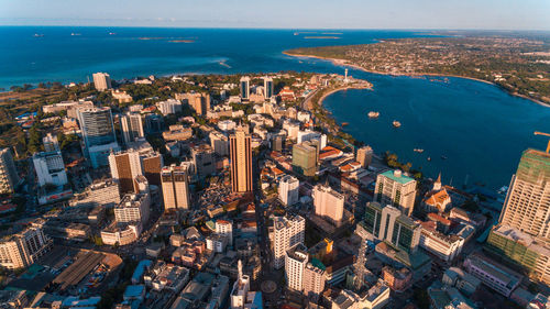 Aerial view of the haven of peace, city of dar es salaam