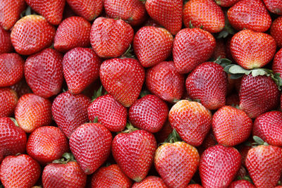 Full frame shot of strawberries
