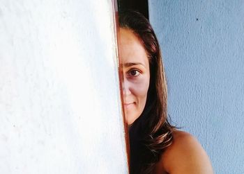 Portrait of smiling young woman