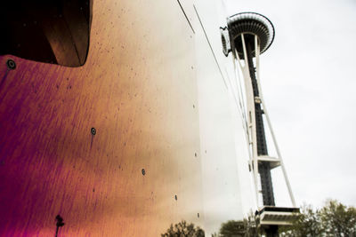 Low angle view of built structure against sky