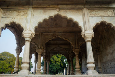 Low angle view of historical building