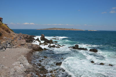 Scenic view of sea against sky