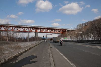 Road passing through landscape