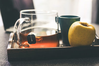 Close-up of drink on table