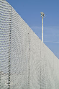 Low angle view of roof against clear sky