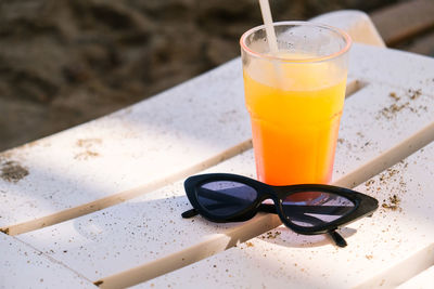 Close-up of drink on table