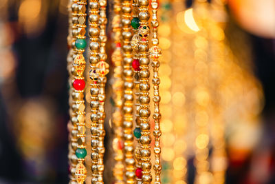 Close-up of christmas decorations