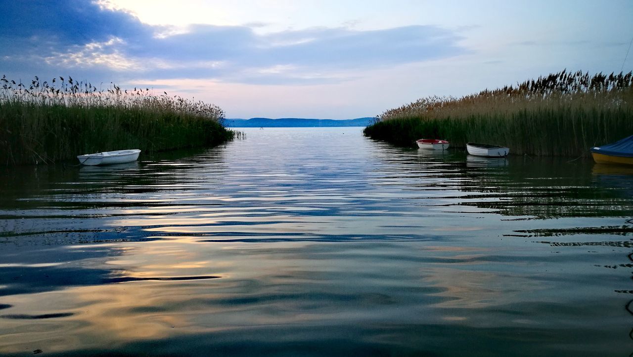 VIEW OF LAKE AGAINST SKY