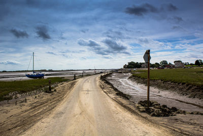 Road against sky